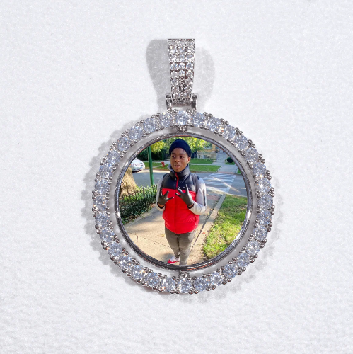 3D Spinning 2-Faced Custom Picture Pendant