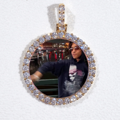 3D CIRCLE CUSTOM PICTURE PENDANT SMALL SIZE