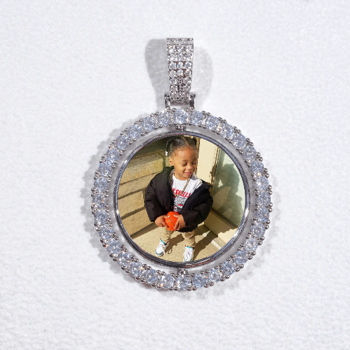 3D Spinning 2-Faced Custom Picture Pendant