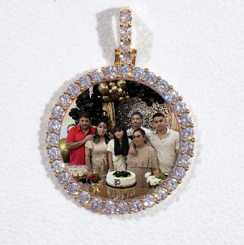 3D CIRCLE CUSTOM PICTURE PENDANT SMALL SIZE