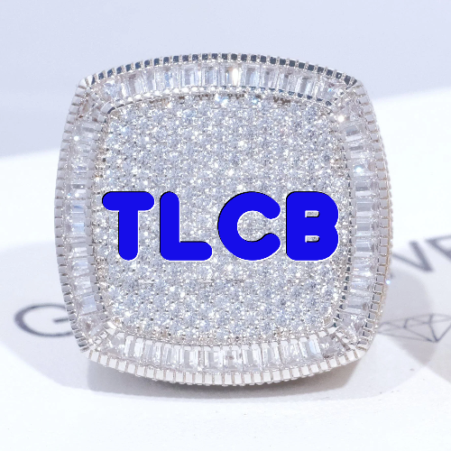 CUSTOM LETTER 3D ICED RING