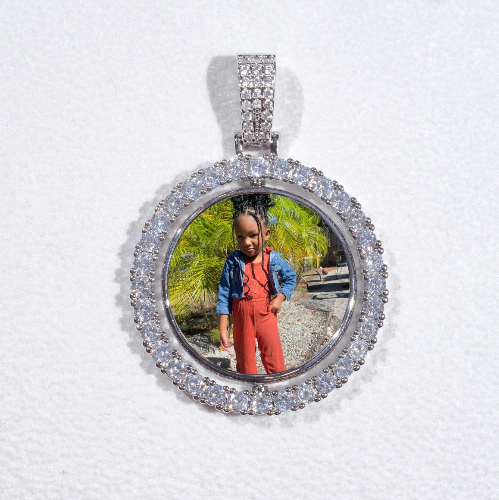 3D Spinning 2-Faced Custom Picture Pendant