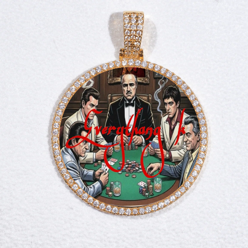 MEDIUM 3D CIRCLE CUSTOM PICTURE PENDANT