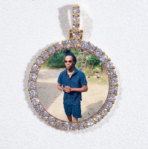 3D CIRCLE CUSTOM PICTURE PENDANT SMALL SIZE