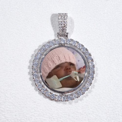 3D Spinning 2-Faced Custom Picture Pendant