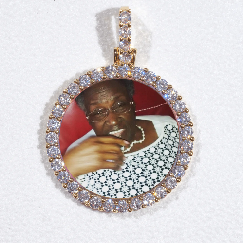 3D CIRCLE CUSTOM PICTURE PENDANT SMALL SIZE