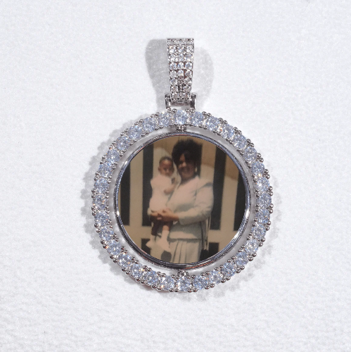 3D Spinning 2-Faced Custom Picture Pendant