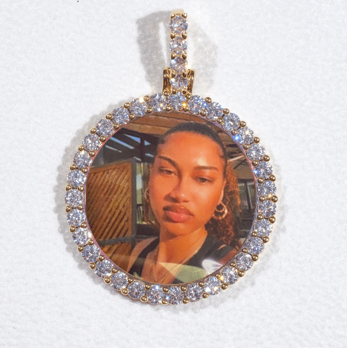 3D CIRCLE CUSTOM PICTURE PENDANT SMALL SIZE