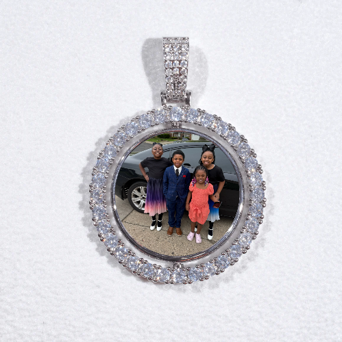 3D Spinning 2-Faced Custom Picture Pendant