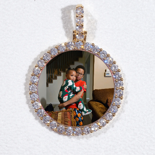 3D CIRCLE CUSTOM PICTURE PENDANT SMALL SIZE