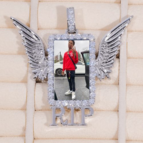 RIP WING 3D CUSTOM PICTURE PENDANT