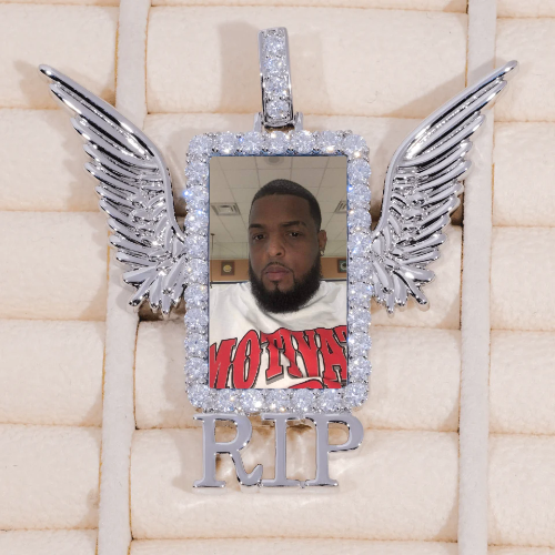 RIP WING 3D CUSTOM PICTURE PENDANT