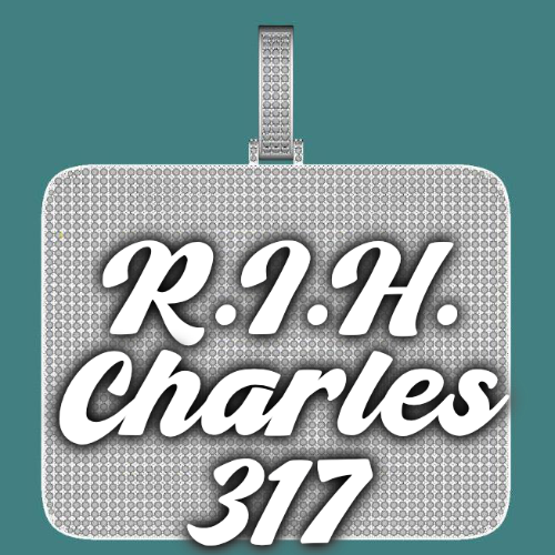 CUSTOM LETTER NECKLACE 3D BIG SQUARE