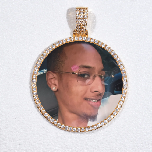 MEDIUM 3D CIRCLE CUSTOM PICTURE PENDANT