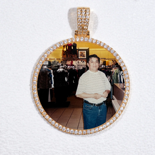 MEDIUM 3D CIRCLE CUSTOM PICTURE PENDANT