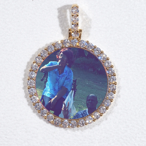 3D CIRCLE CUSTOM PICTURE PENDANT SMALL SIZE