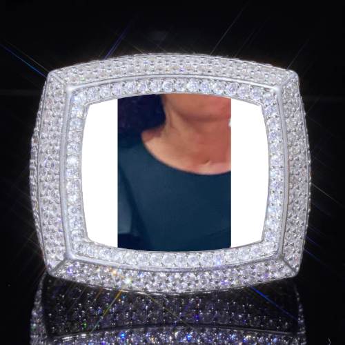 3D CUSTOM PICTURE ICED RING