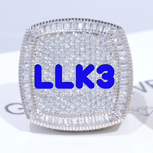 CUSTOM LETTER 3D ICED RING