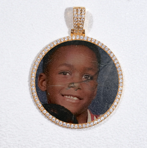 MEDIUM 3D CIRCLE CUSTOM PICTURE PENDANT