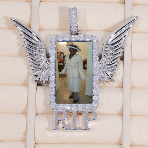 RIP WING 3D CUSTOM PICTURE PENDANT