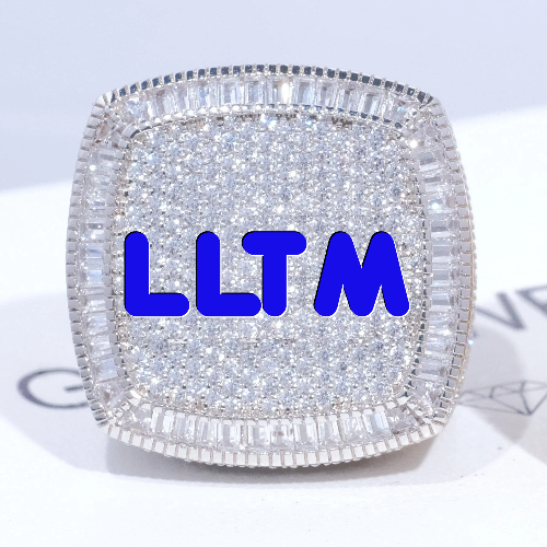 CUSTOM LETTER 3D ICED RING