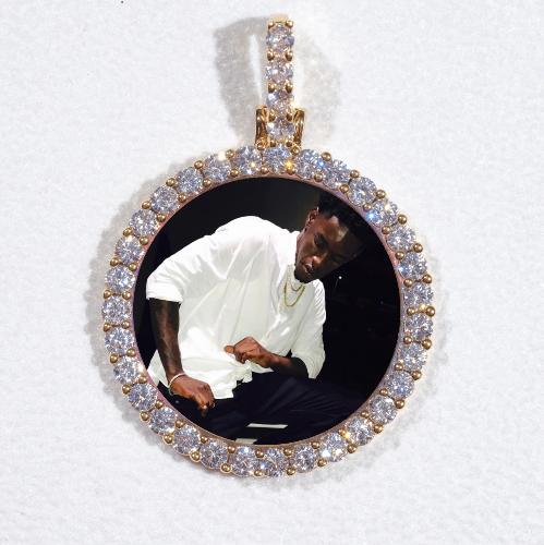 3D CIRCLE CUSTOM PICTURE PENDANT SMALL SIZE