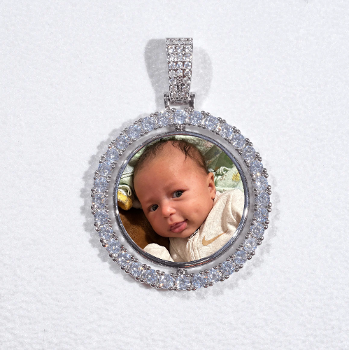 3D Spinning 2-Faced Custom Picture Pendant