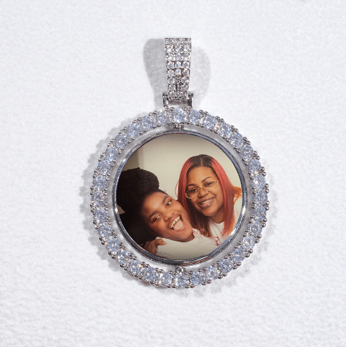 3D Spinning 2-Faced Custom Picture Pendant
