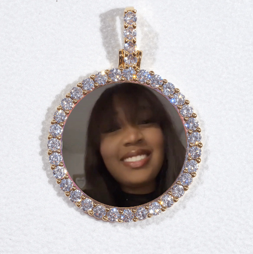 3D CIRCLE CUSTOM PICTURE PENDANT SMALL SIZE
