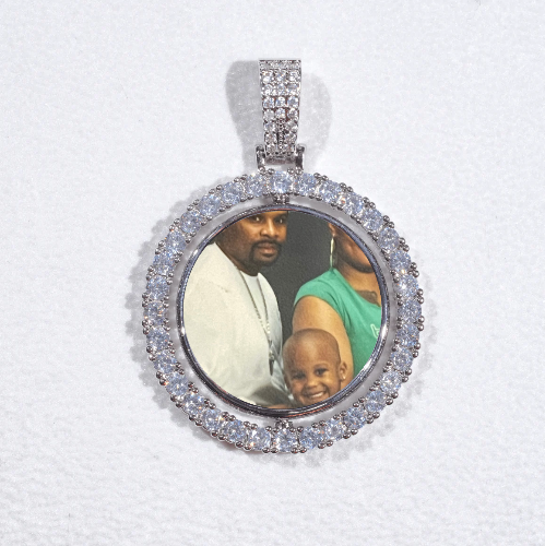 3D Spinning 2-Faced Custom Picture Pendant