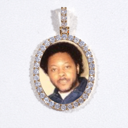 3D Oval Custom Picture Pendant