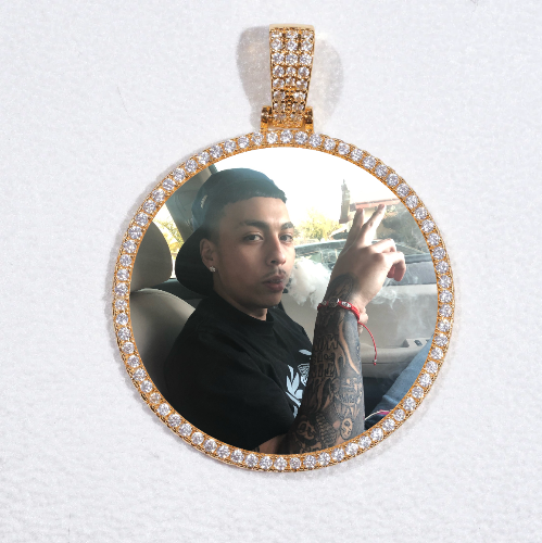 MEDIUM 3D CIRCLE CUSTOM PICTURE PENDANT