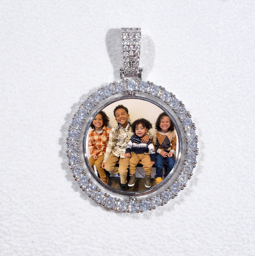3D Spinning 2-Faced Custom Picture Pendant