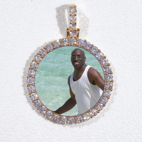 3D CIRCLE CUSTOM PICTURE PENDANT SMALL SIZE