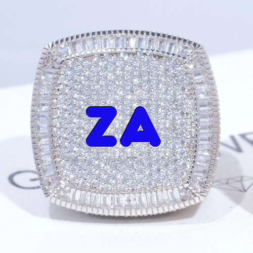 CUSTOM LETTER 3D ICED RING