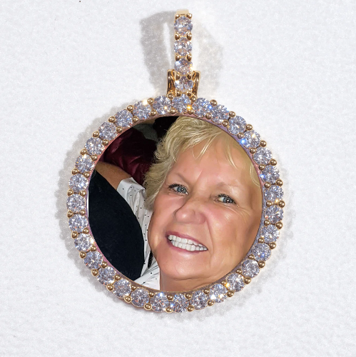 3D CIRCLE CUSTOM PICTURE PENDANT SMALL SIZE