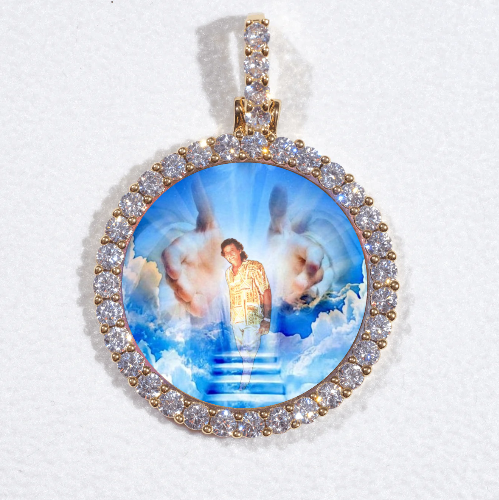 3D CIRCLE CUSTOM PICTURE PENDANT SMALL SIZE