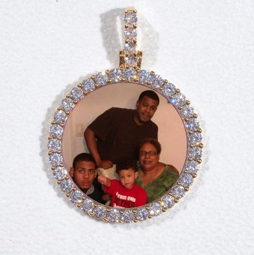 3D CIRCLE CUSTOM PICTURE PENDANT SMALL SIZE