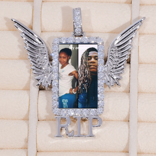 RIP WING 3D CUSTOM PICTURE PENDANT