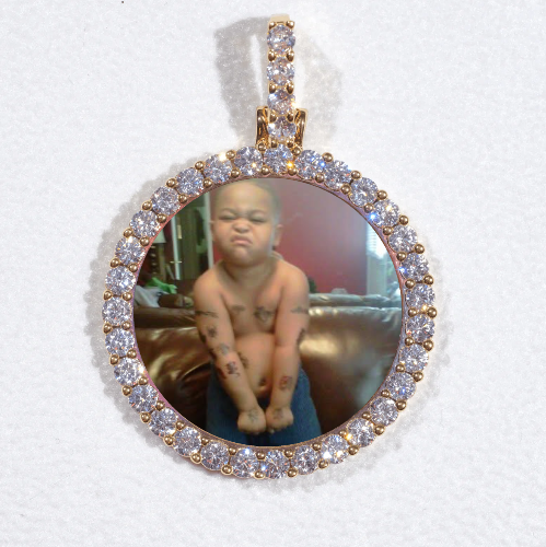3D CIRCLE CUSTOM PICTURE PENDANT SMALL SIZE