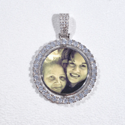 3D Spinning 2-Faced Custom Picture Pendant