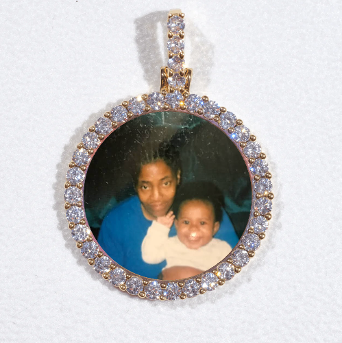 3D CIRCLE CUSTOM PICTURE PENDANT SMALL SIZE