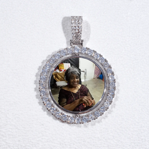 3D Spinning 2-Faced Custom Picture Pendant