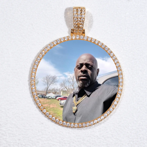 MEDIUM 3D CIRCLE CUSTOM PICTURE PENDANT
