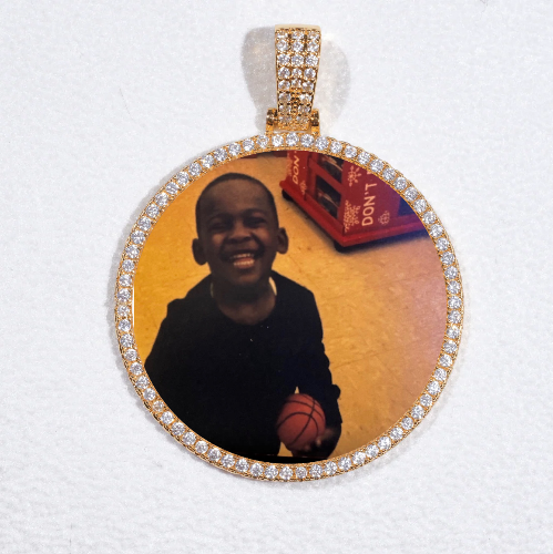 MEDIUM 3D CIRCLE CUSTOM PICTURE PENDANT