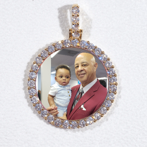 3D CIRCLE CUSTOM PICTURE PENDANT SMALL SIZE