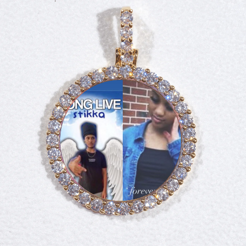 3D CIRCLE CUSTOM PICTURE PENDANT SMALL SIZE