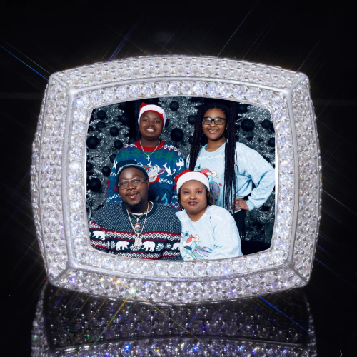 3D CUSTOM PICTURE ICED RING