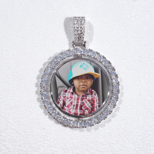 3D Spinning 2-Faced Custom Picture Pendant