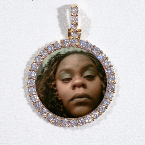3D CIRCLE CUSTOM PICTURE PENDANT SMALL SIZE